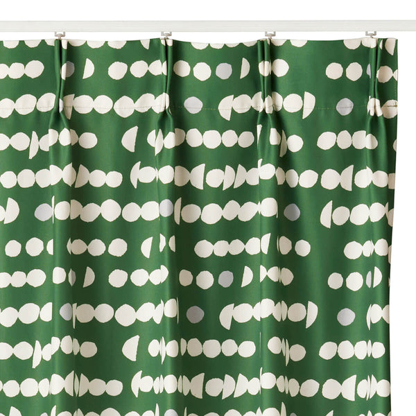 Tomoko Murata（ムラタトモコ）の Light dots  カーテン  グリーン