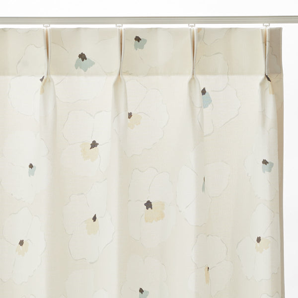 Warhol Garden  カーテン  クリームベージュ