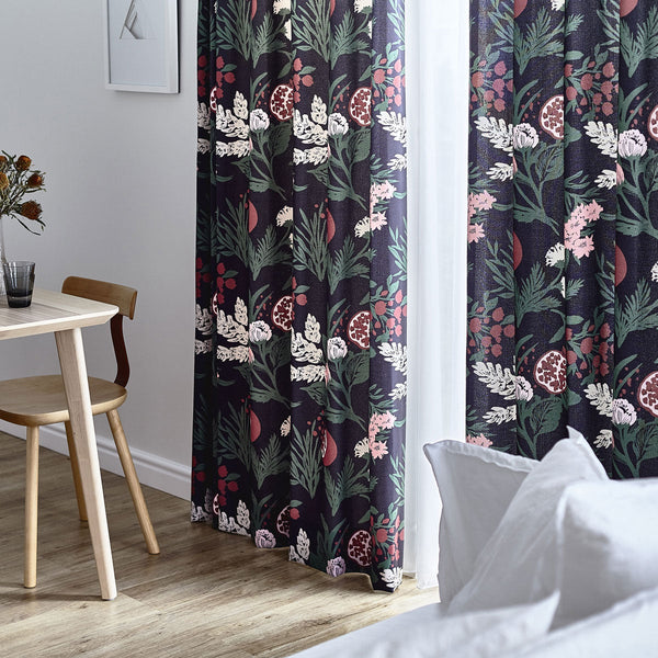 garden  カーテン  ブラック