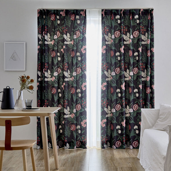 garden  カーテン  ブラック