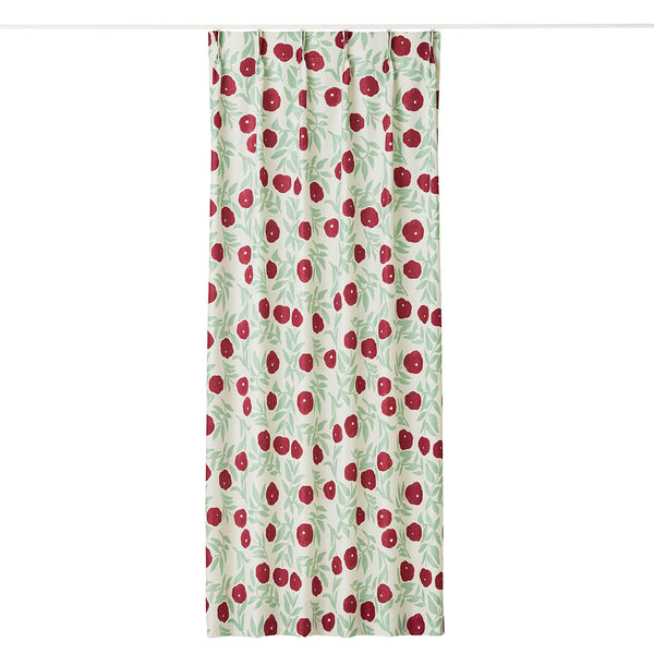 Floral Vines  カーテン  レッド