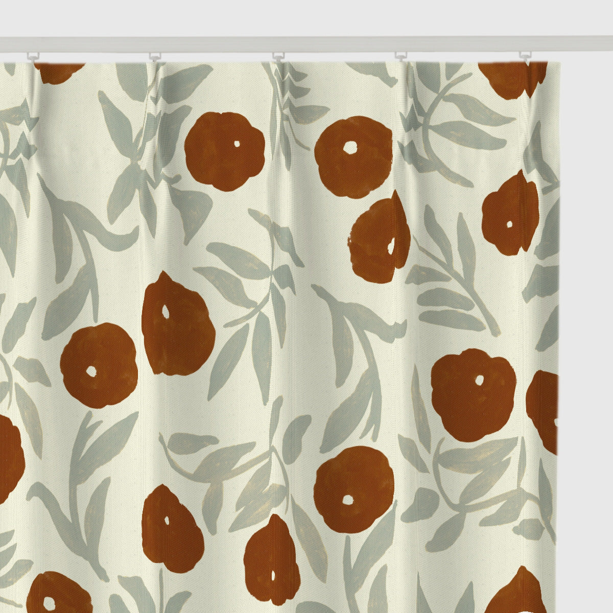 Sarahbel デザイン Floral Vines カーテン イエロー – トレファトレファ