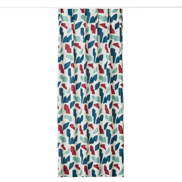 Shapes  カーテン  レッド ブルー