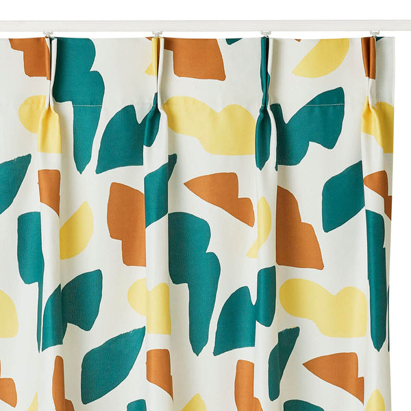 Shapes  カーテン  ブラウン グリーン