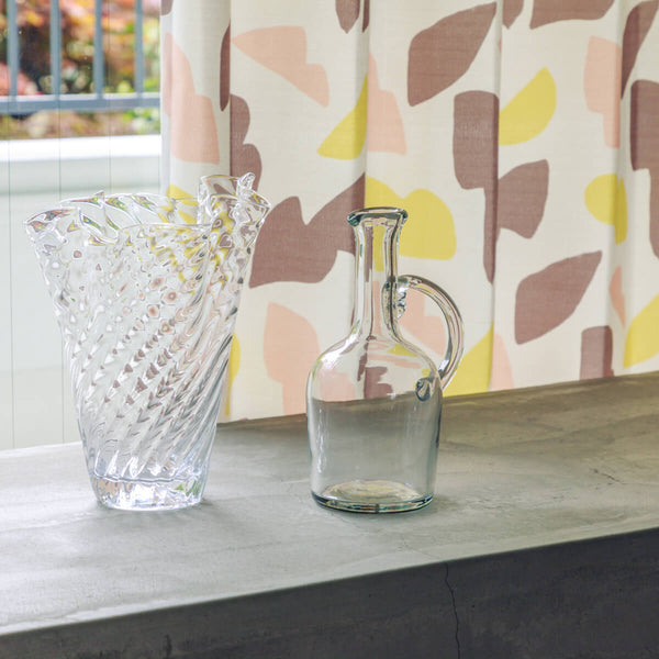 Shapes  カーテン  ペールピンク グレー