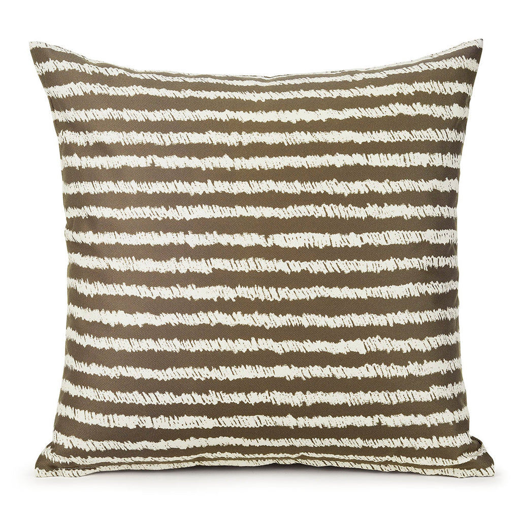 月島基　クッション YUKO KATSUKI (香月 裕子)デザイン しましま クッション ブラック