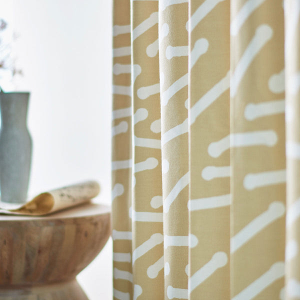Stickor  カーテン  ベージュ