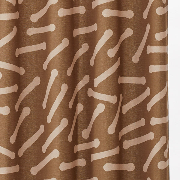 Stickor  カーテン  ブラウン