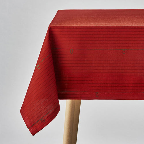 Boucle  テーブルクロス  レッド