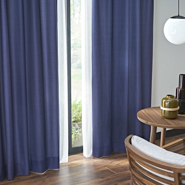 Loop  カーテン  ネイビーブルー