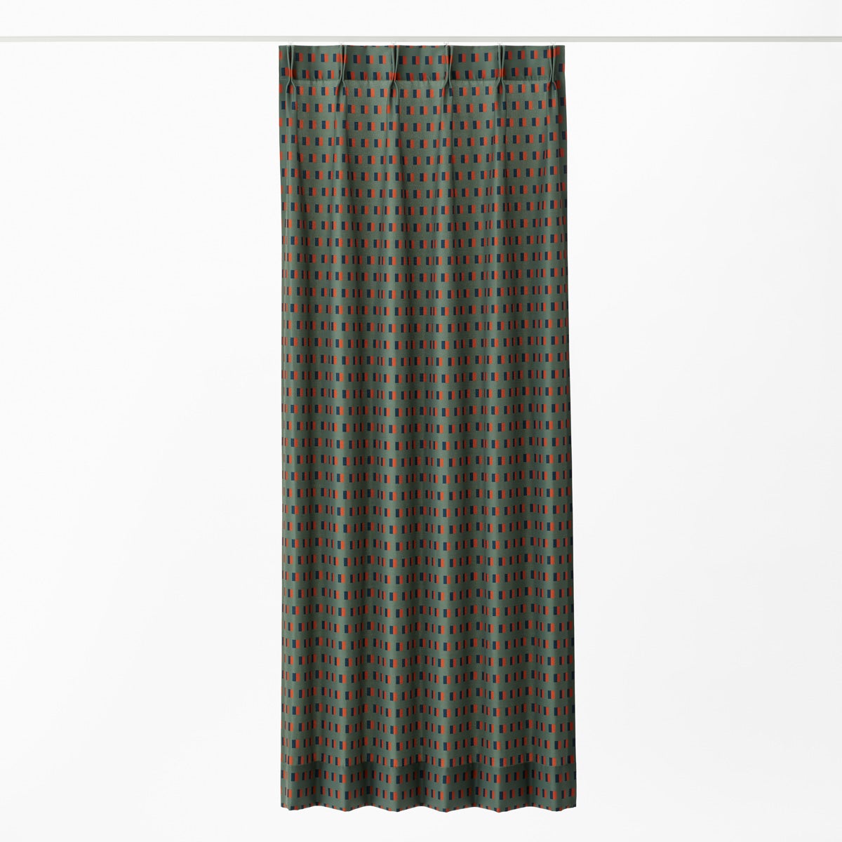 Facade カーテン ダークグリーン Inge Rylantデザインの Facade カーテン ダークグリーン – トレファ